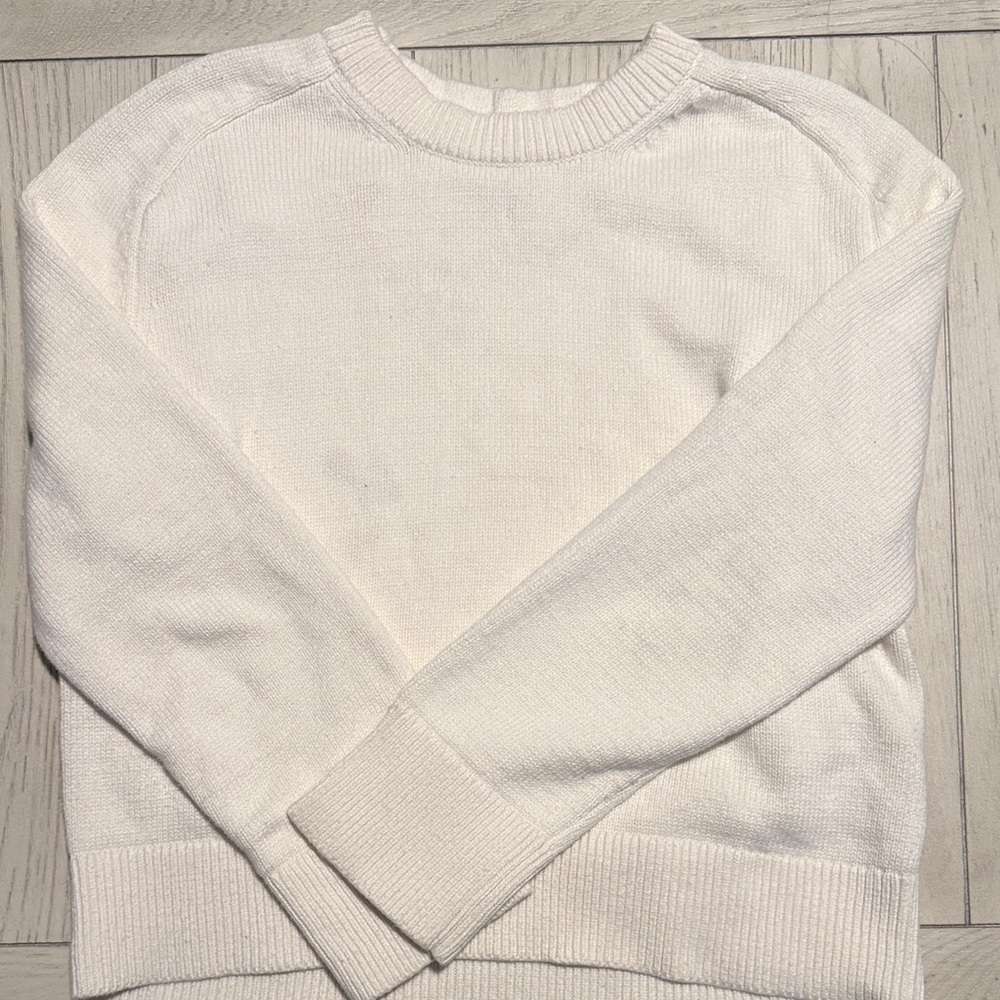 Abercrombie & Fitch Cream Crew Neck Sweater